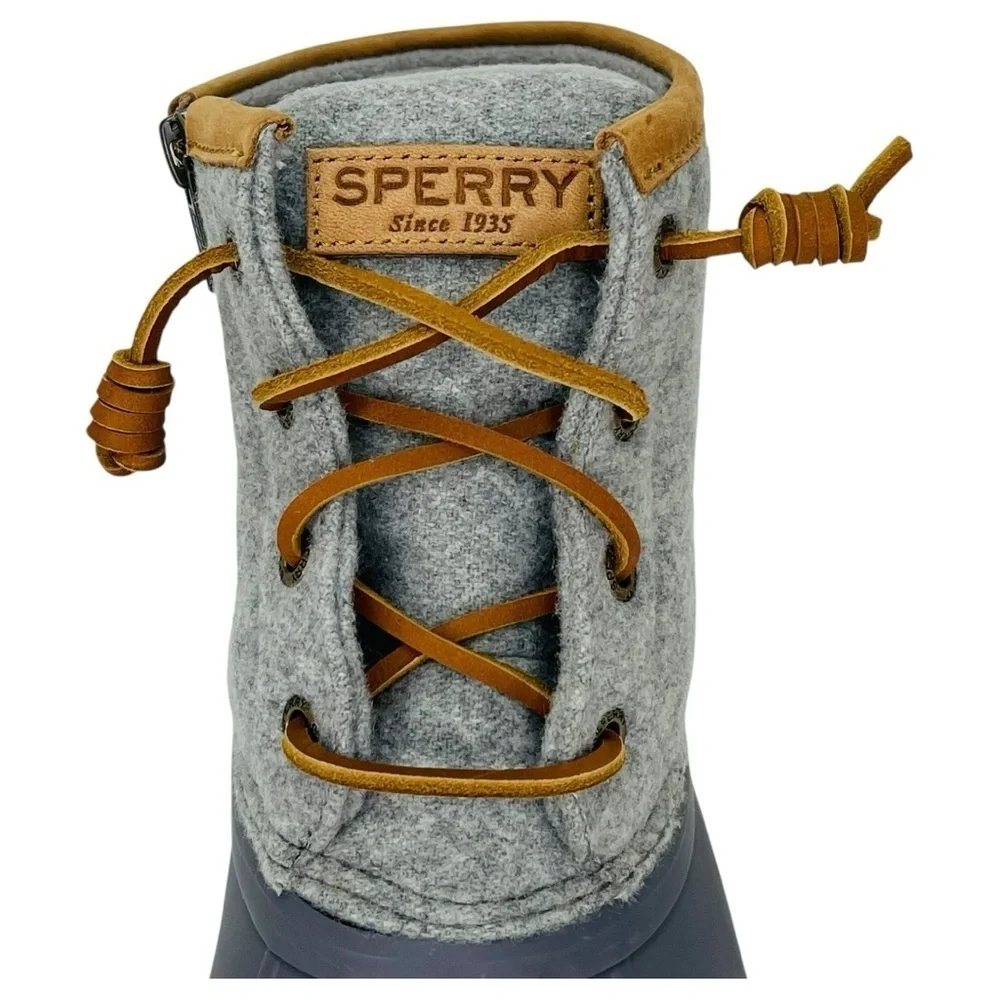 Sperry Saltwater Wool Insulated Womens Ankle Rain Boots Size 5.5M